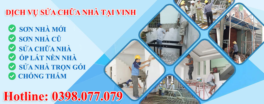 DỊCH VỤ SƠN NHÀ TẠI  VINH  0398077079